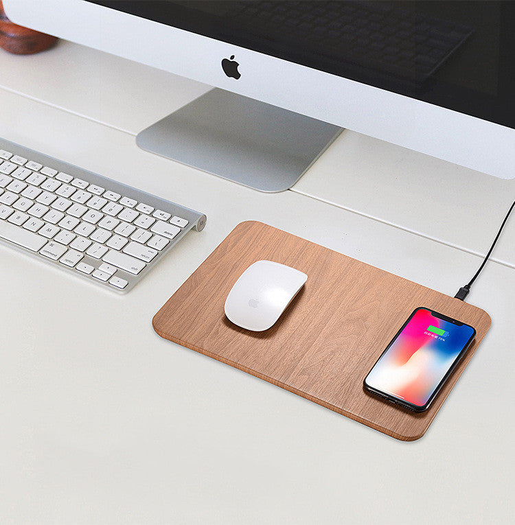 JMT-162122 Wooden Wireless Charger with QI Certification and Fast Charging Capability