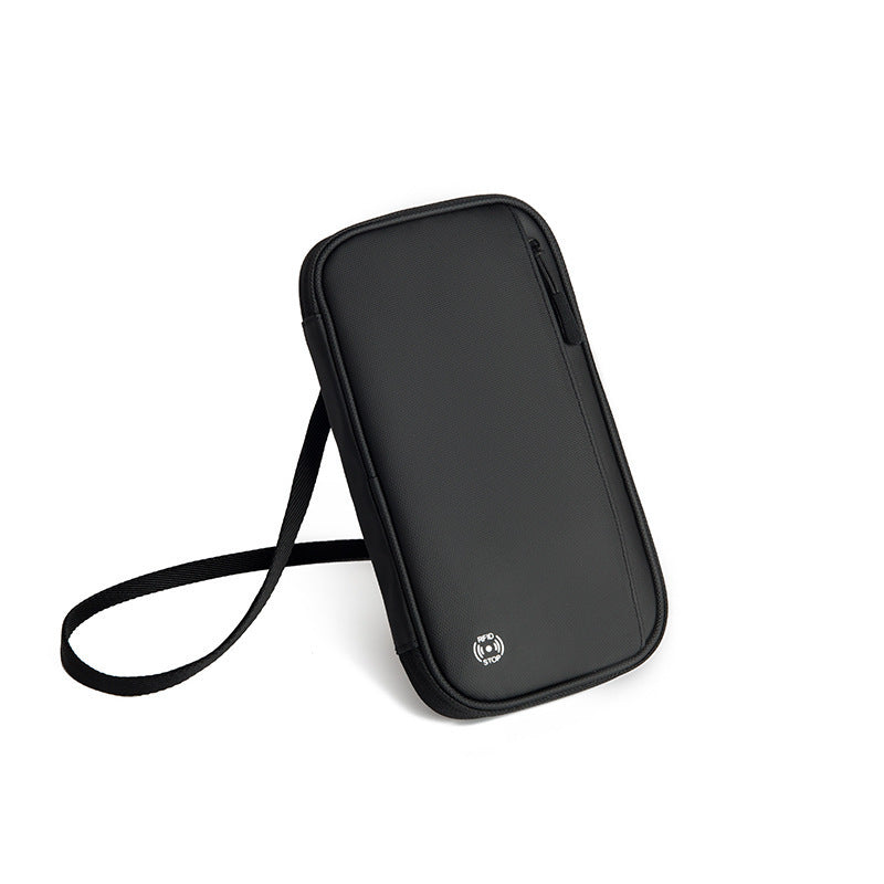JMT-162314 Multi-Functional RFID Travel Passport Holder Wallet with Large Capacity and Hanging Neck Design