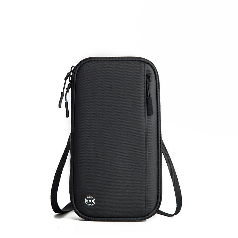 JMT-162314 Multi-Functional RFID Travel Passport Holder Wallet with Large Capacity and Hanging Neck Design