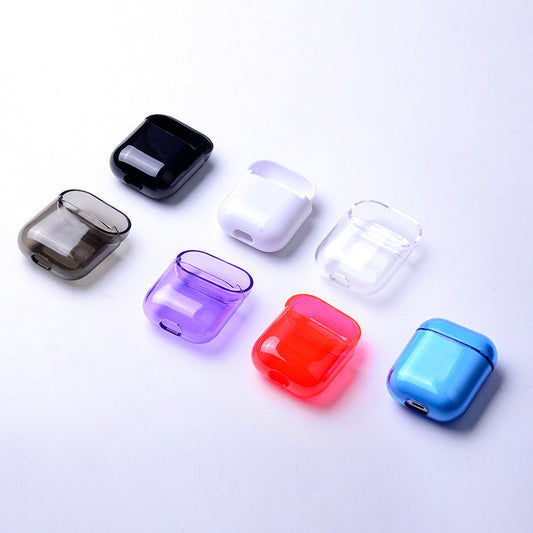 JMT-162442 AirPods 1/2 Generation Protective Cover - Customizable Transparent Shell in Various Colors