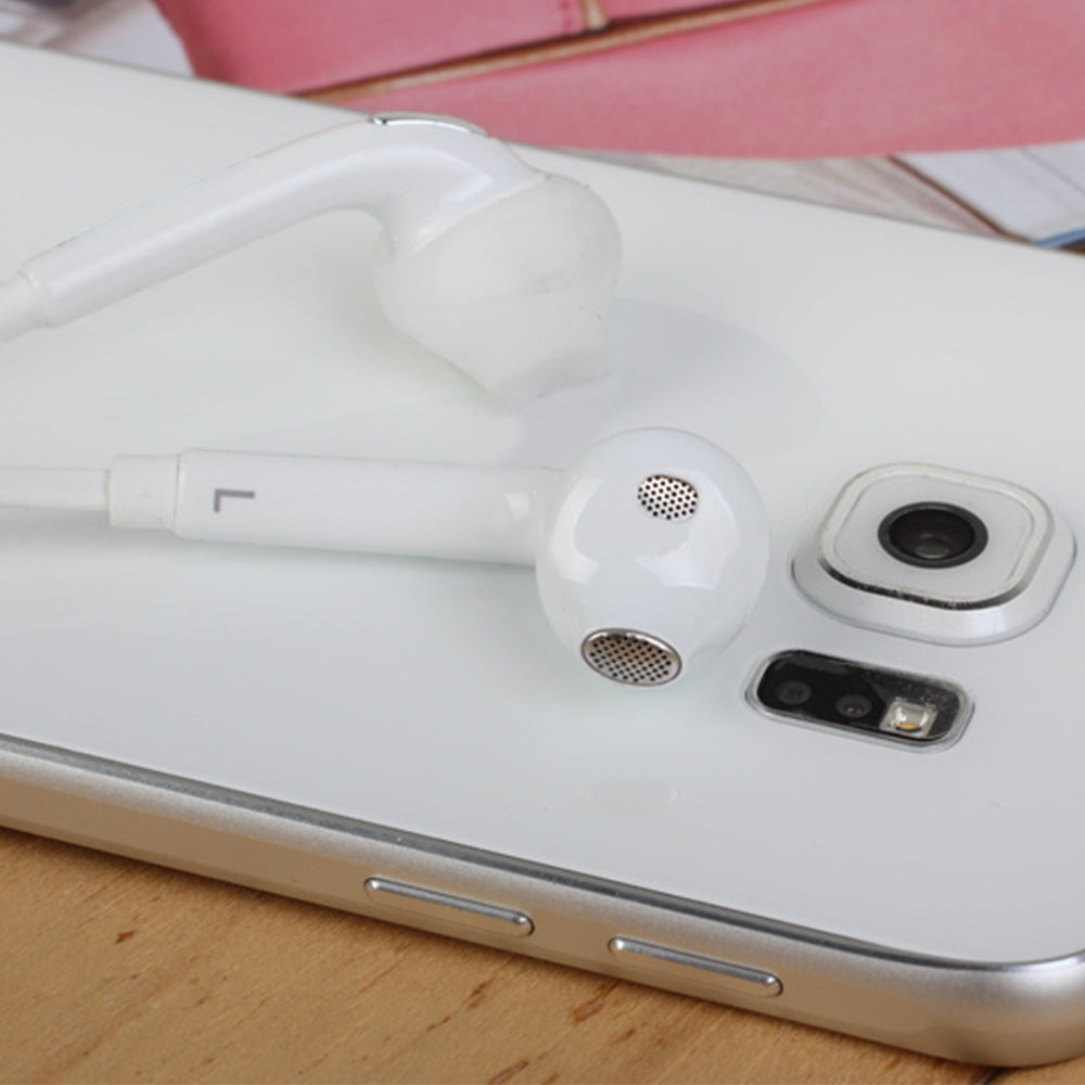 JMT-163274 In-Ear Headphones Compatible with Samsung S4, S6, J5 – 3.5mm Audio Jack, 1.25m Cable, Wide Frequency Range