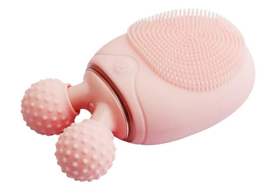 JMT-163466 Rechargeable Electric Facial Cleansing Massager with Waterproof Silicone and Multi-Function Vibrating Feature