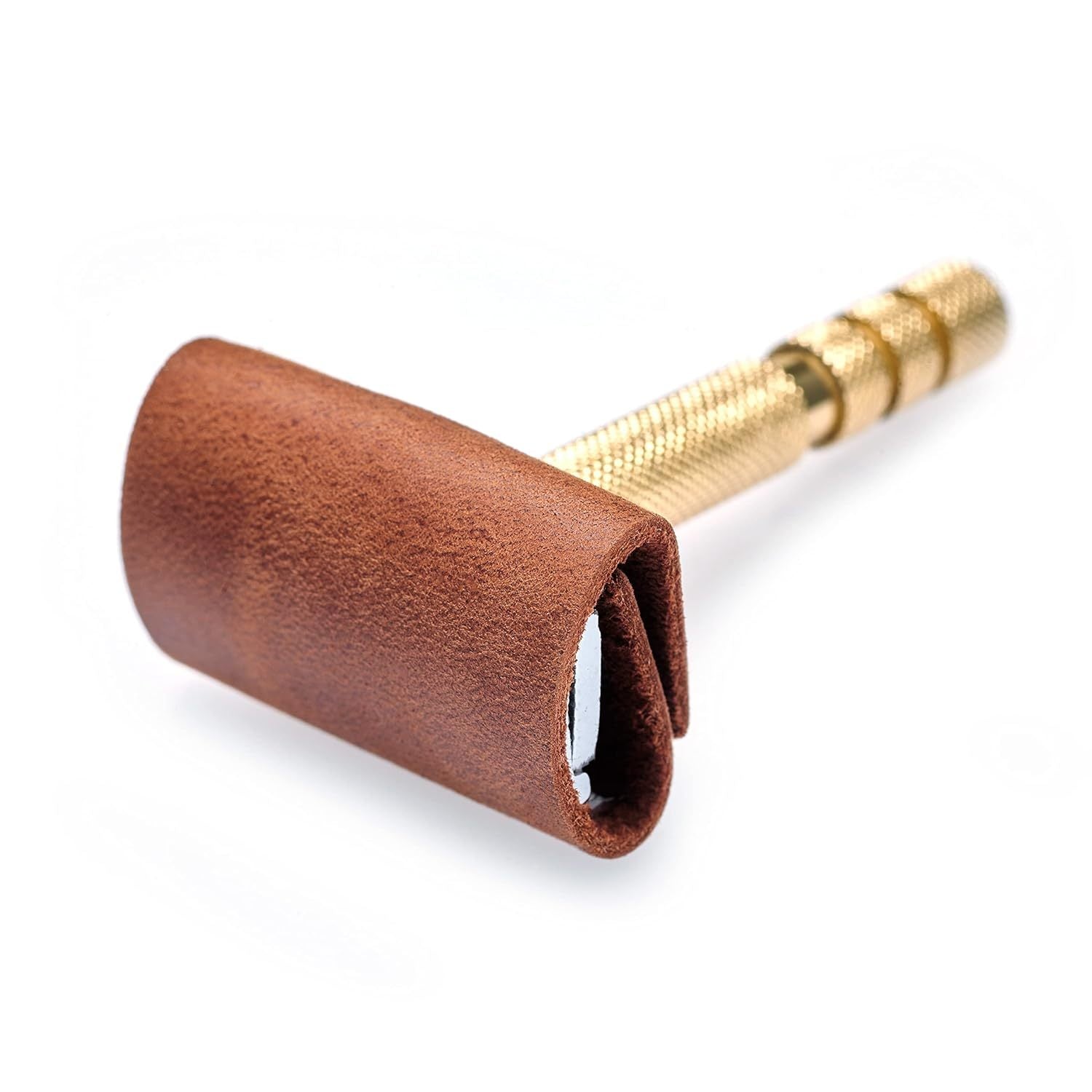 JMT-164170 Genuine Leather Case for Double Edge Safety Razor - Travel Protector Cover