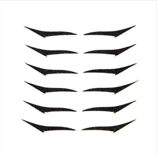 JMT-164362 Reusable Eyeliner Stickers for Effortless Big Eye Makeup - 6 Pairs, 12 Total Stickers in OPP Bag
