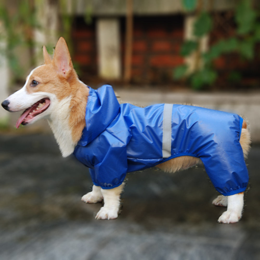 JMT-164554 Waterproof Reflective Boxer Jumpsuit for Pets with Breathable Material