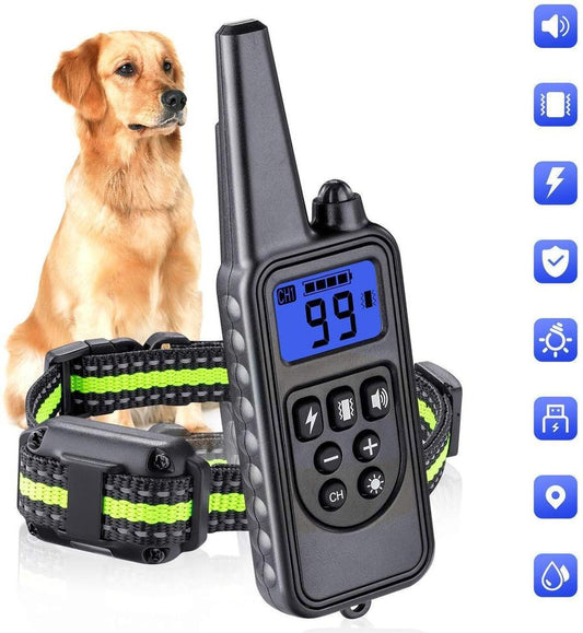 JMT-164746 800M Waterproof Dog Training Collar with Adjustable Shock and Vibration Modes