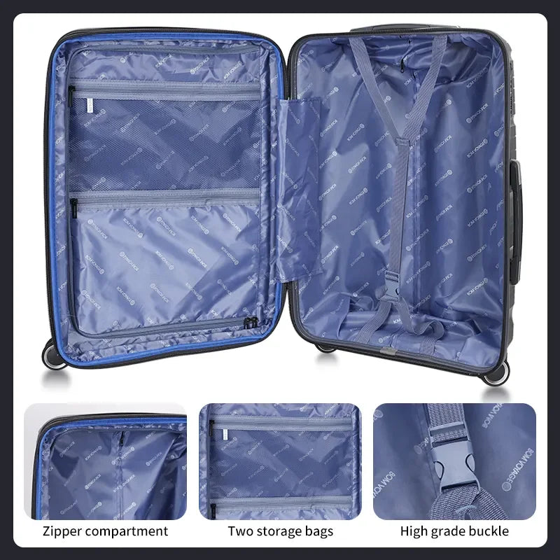 JMT-164810 Waterproof Expandable Suitcase Luggage with Four Spinner Wheels - Available in 20, 24, and 28 Inches