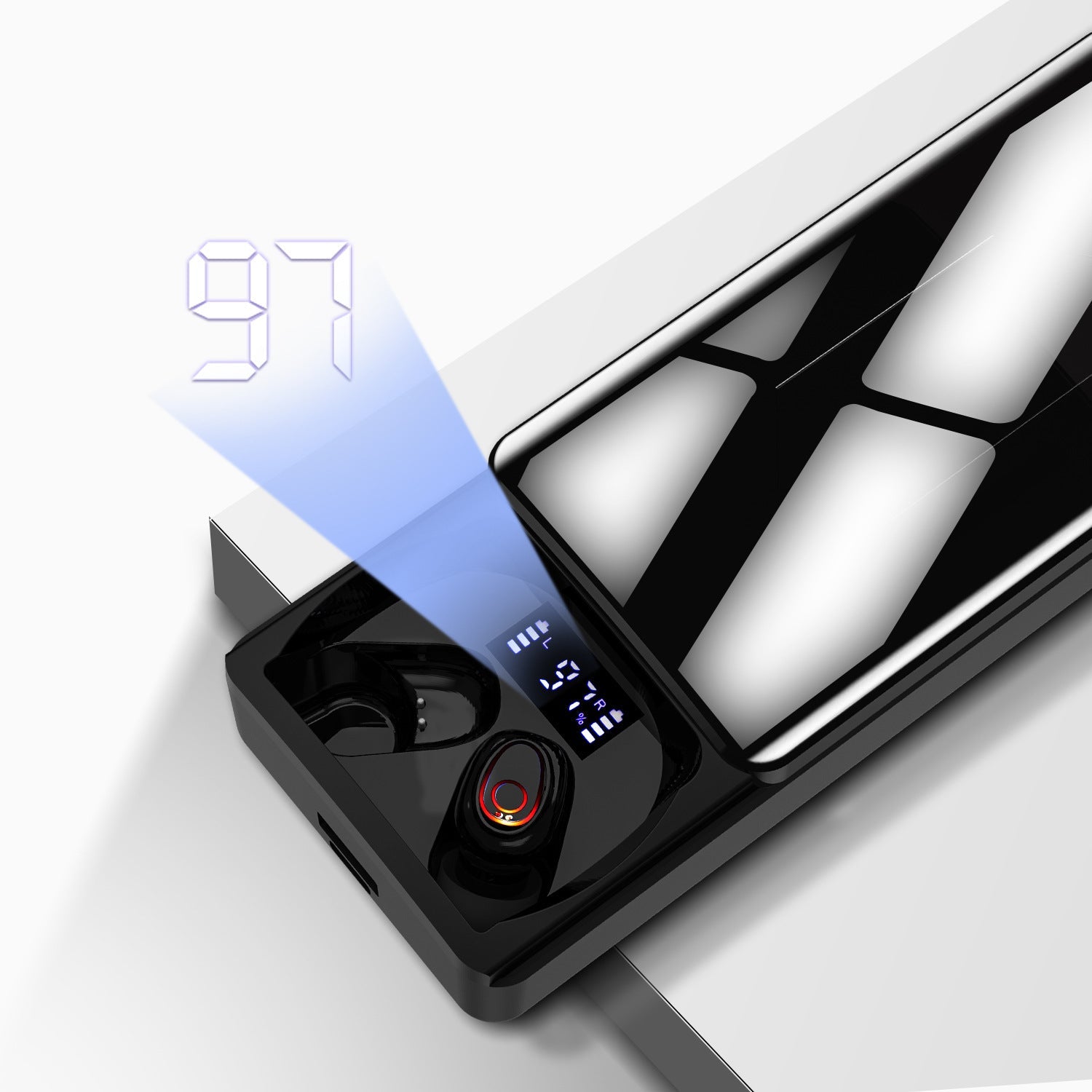 JMT-165066 Bluetooth 5.0 Sports Earbuds with 10000mAh Battery and Voice Control