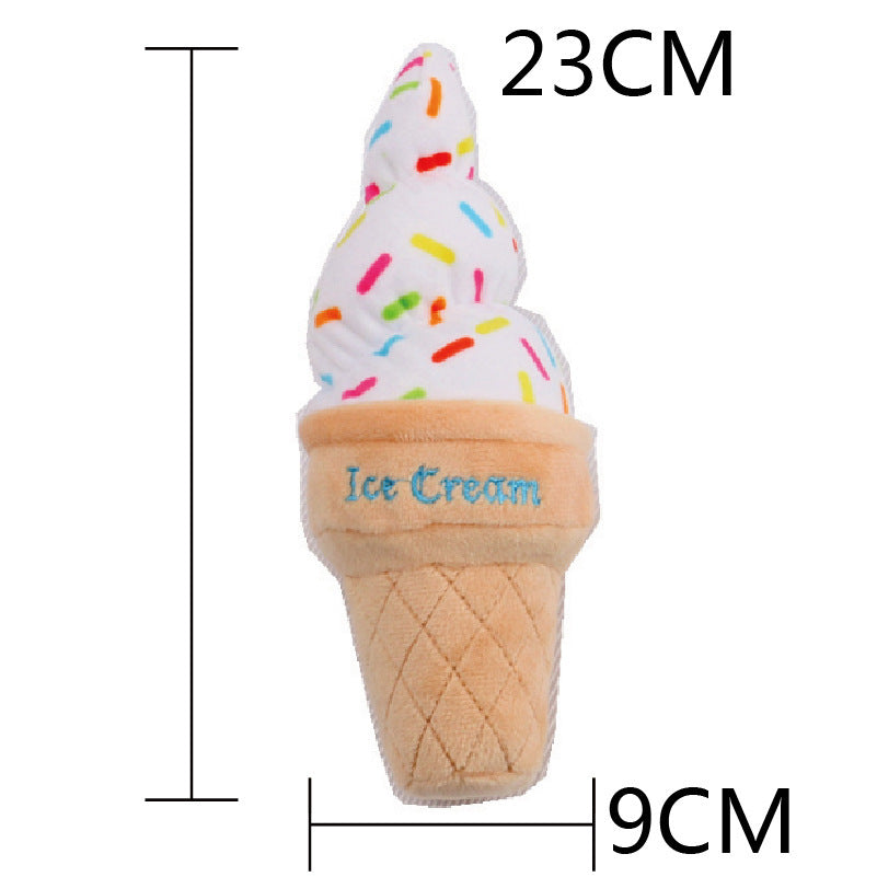 JMT-165066 Cute Pet Voice Sounding Toy - Assorted Food & Drink Designs for Dogs