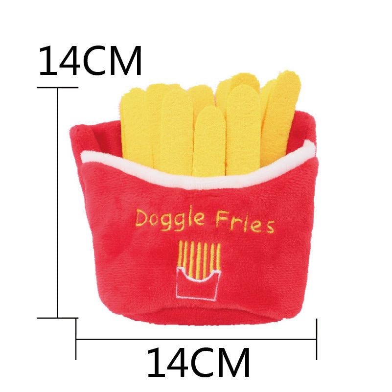 JMT-165066 Cute Pet Voice Sounding Toy - Assorted Food & Drink Designs for Dogs