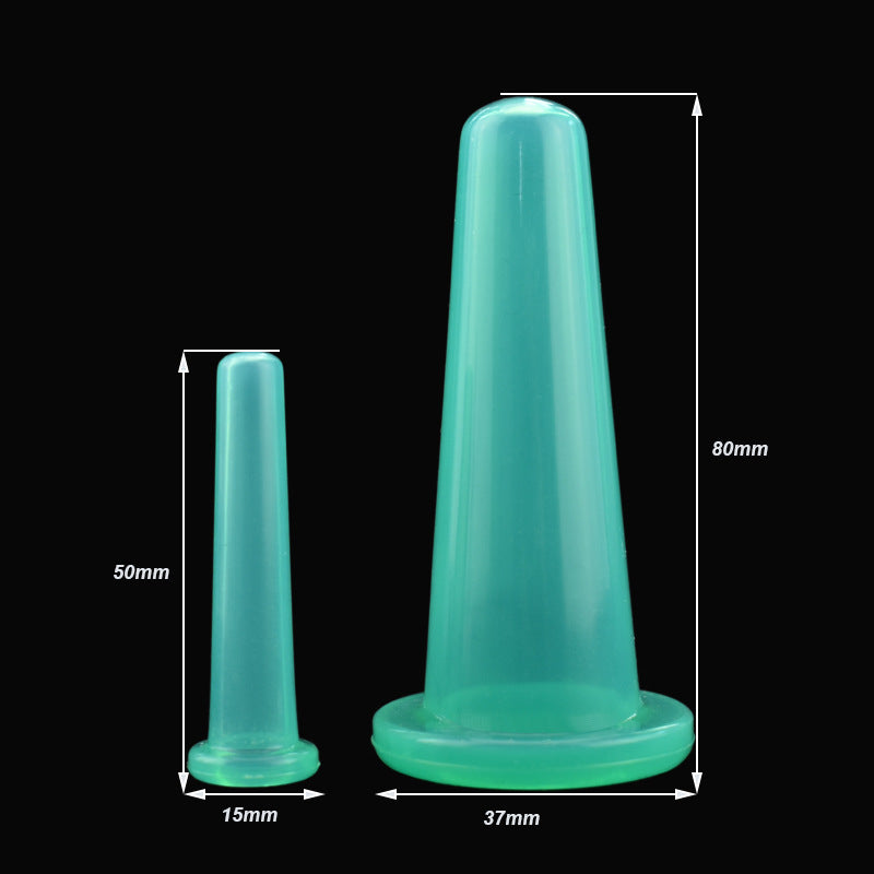 JMT-165066 Silicone Cupping Set with Face and Eye Cups - Effective Suction Therapy for Body and Skin Treatment