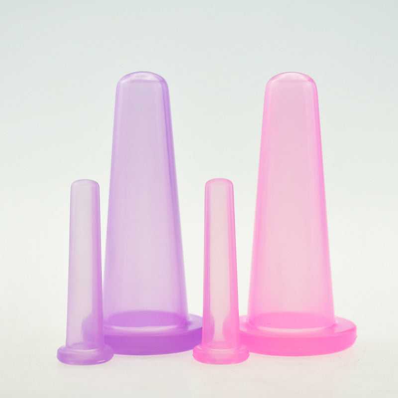JMT-165066 Silicone Cupping Set with Face and Eye Cups - Effective Suction Therapy for Body and Skin Treatment