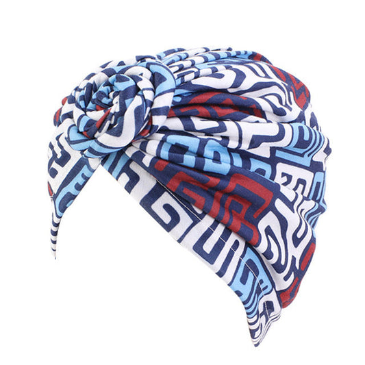 JMT-165770 African Pattern Cotton Turban Headwrap for Women