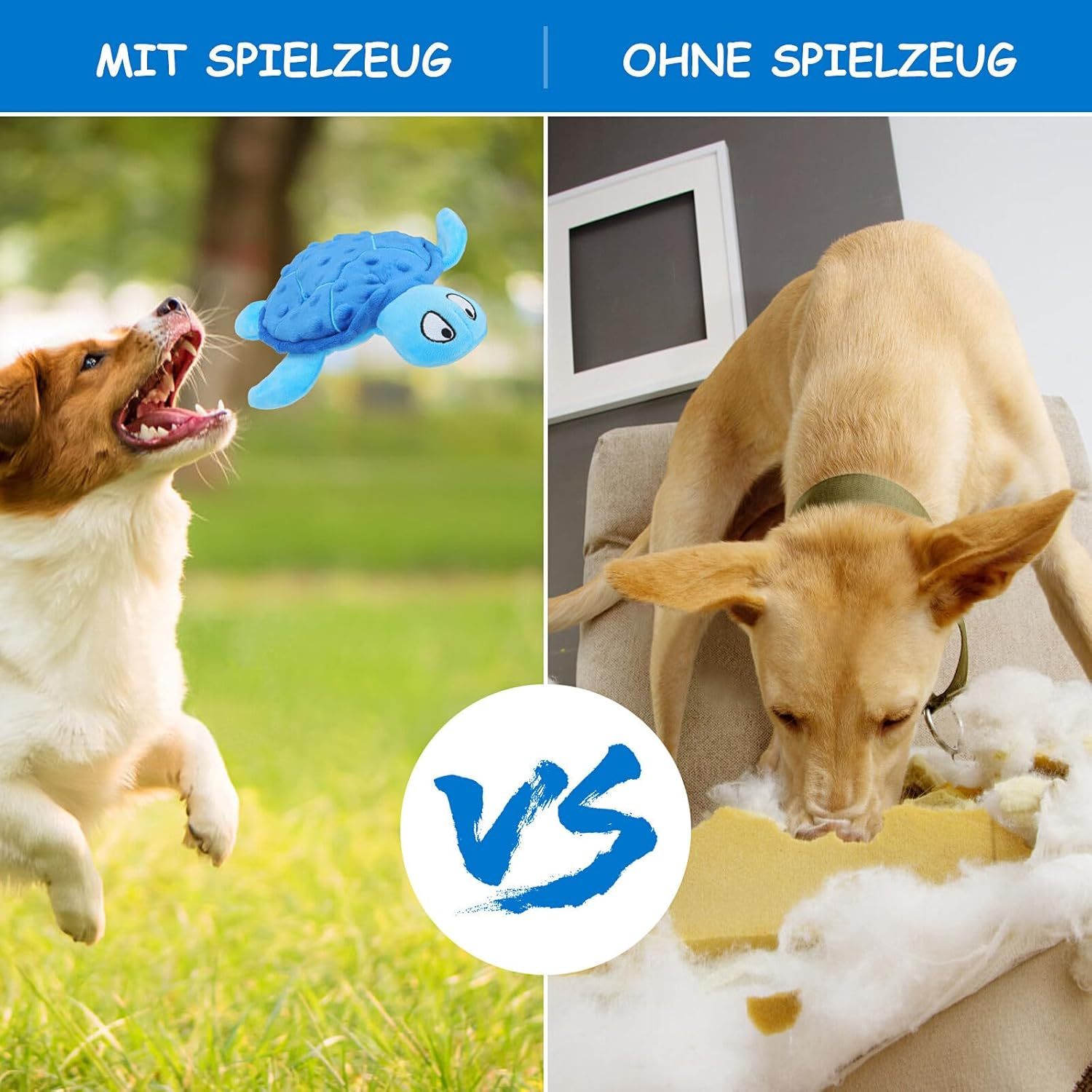 JMT-166218 Interactive Squeaky Sea Turtle Plush Toy for Small Dogs - Durable, No Stuffing, Ideal for Indoor Play and Teething Relief