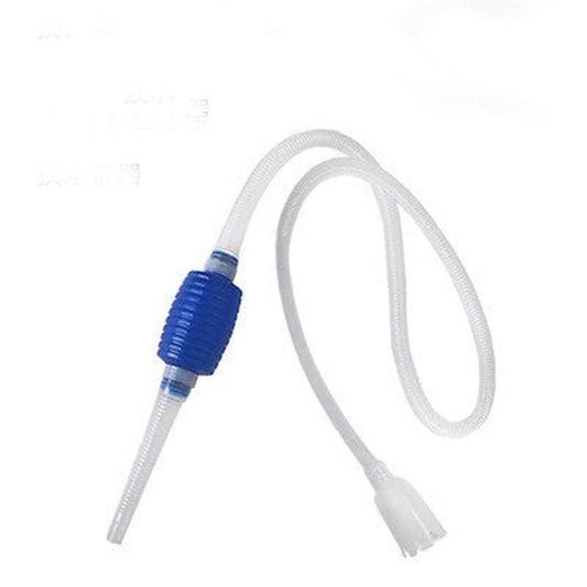 JMT-166410 Semi-Automatic Fish Tank Water Change Pump - 140cm Plastic Sand Washer in White and Blue