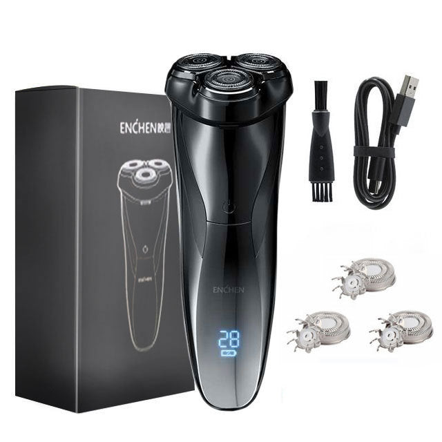 JMT-166474 Rechargeable Electric Whole Body Washable Shaver with Rotating 3 Heads