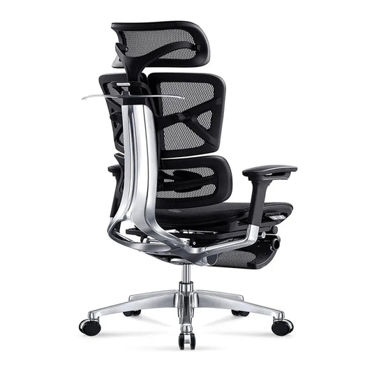 JMT-166538 Ergonomic Executive Mesh Office Chair with Adjustable 4D Armrests and Footrest