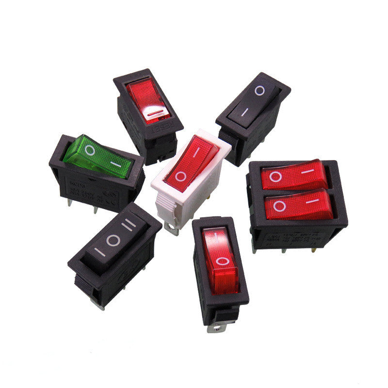 JMT-166538 KCD3 Series 3 Pin Rocker Switch with Indicator Light for Small Appliances
