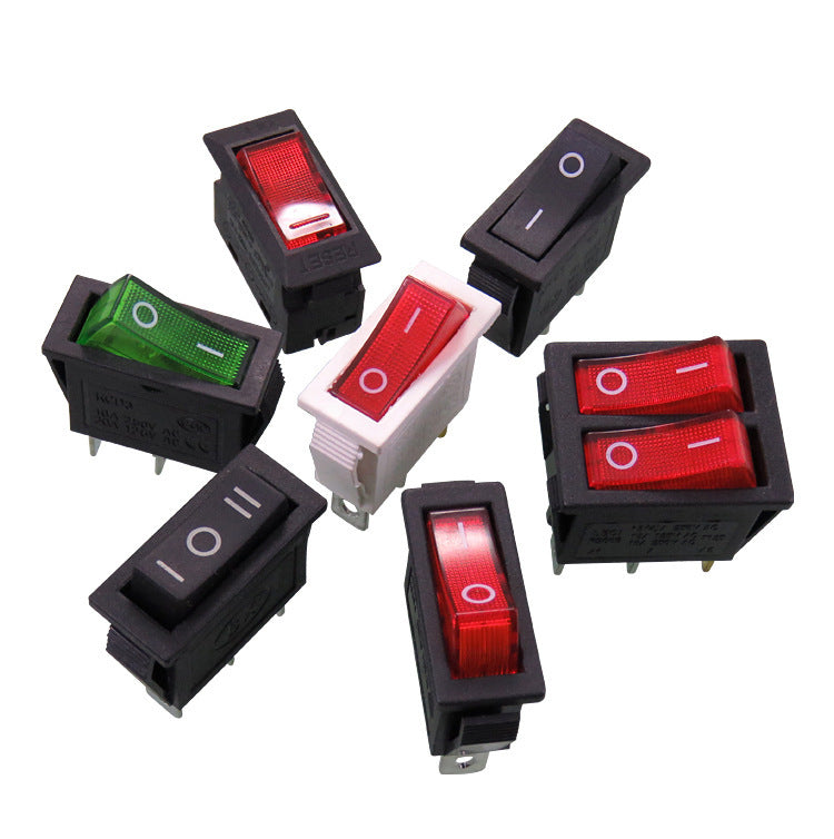 JMT-166538 KCD3 Series 3 Pin Rocker Switch with Indicator Light for Small Appliances