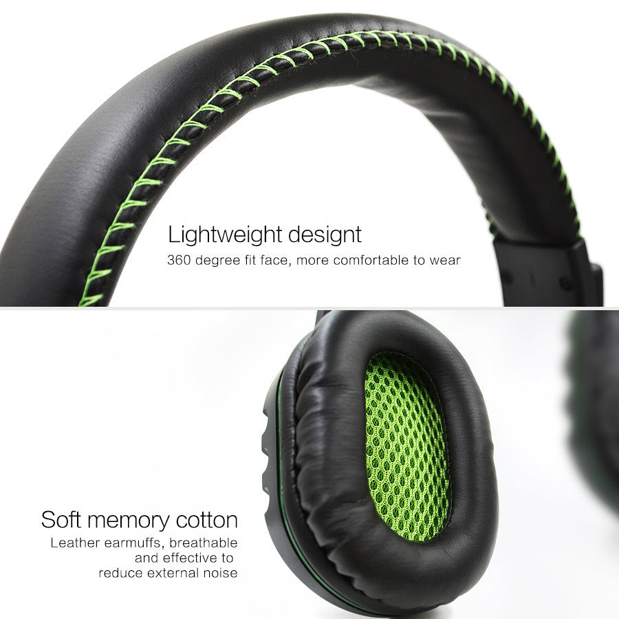 JMT-166730 Wired Gaming Headset with LED Lighting and Microphone - Model AMD-06