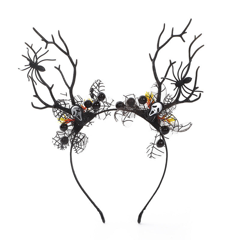 JMT-166922 Halloween Bat and Pumpkin Headband for Festive Celebrations