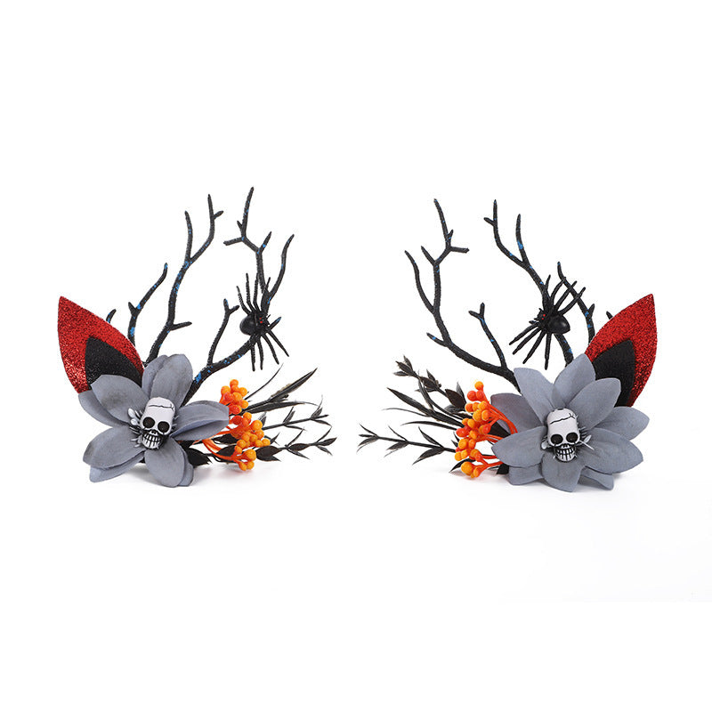 JMT-166922 Halloween Bat and Pumpkin Headband for Festive Celebrations