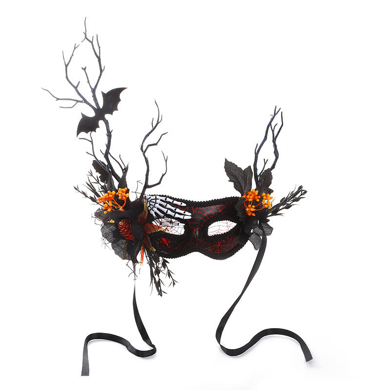 JMT-166922 Halloween Bat and Pumpkin Headband for Festive Celebrations