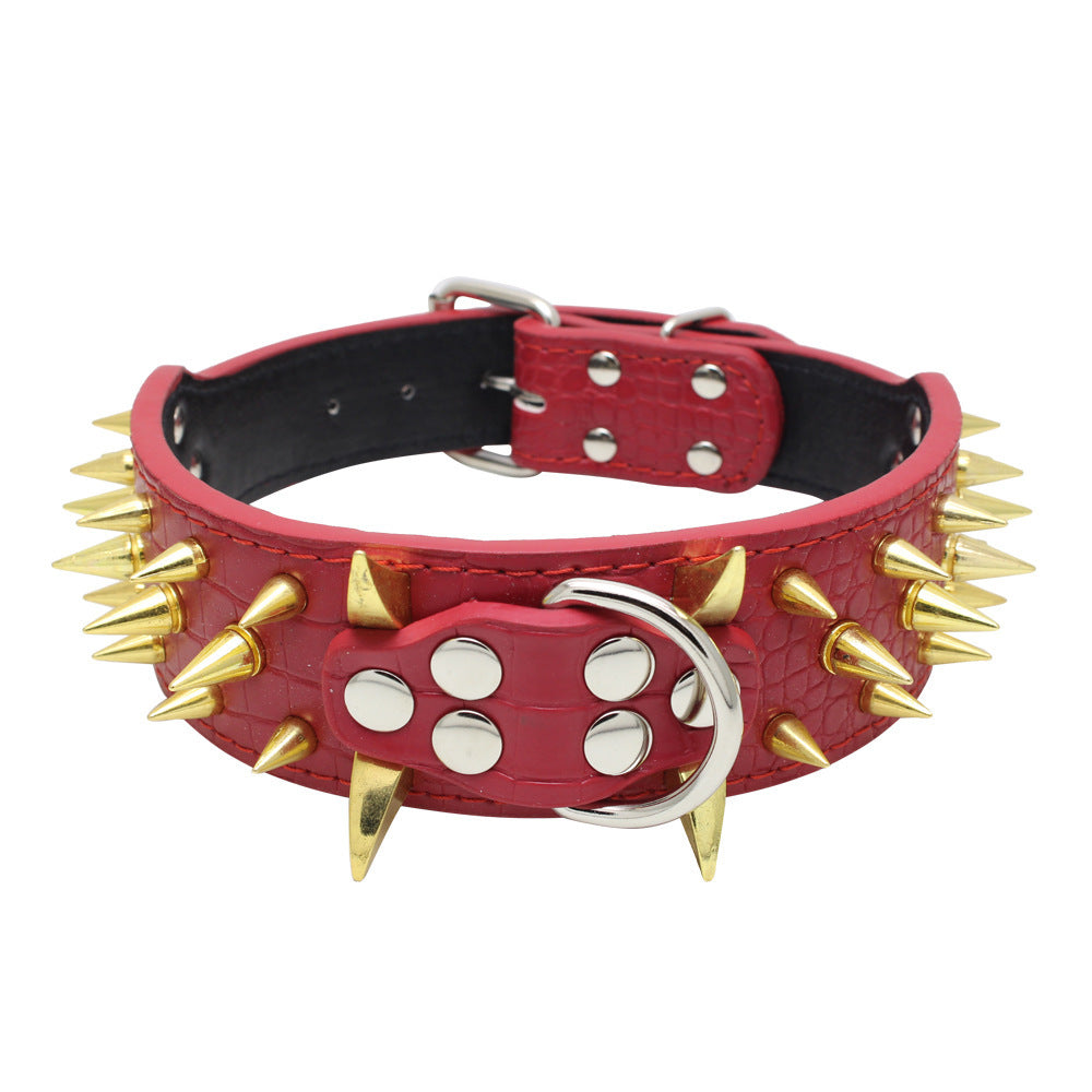 JMT-167050 Explosion-Proof Bite-Resistant Pet Collar - Adjustable PU Material, Model CL072BK