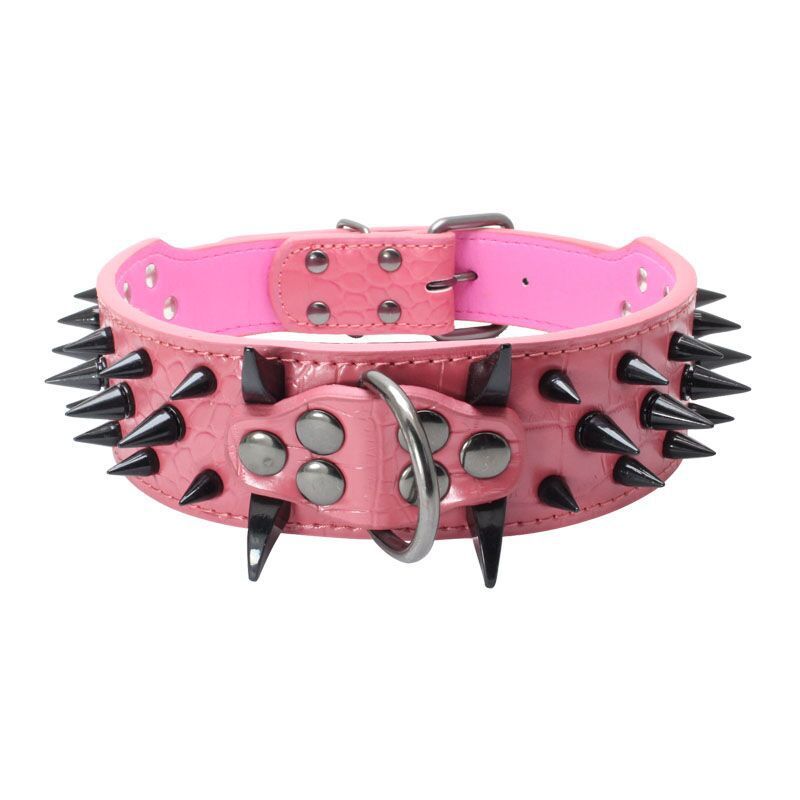 JMT-167050 Explosion-Proof Bite-Resistant Pet Collar - Adjustable PU Material, Model CL072BK
