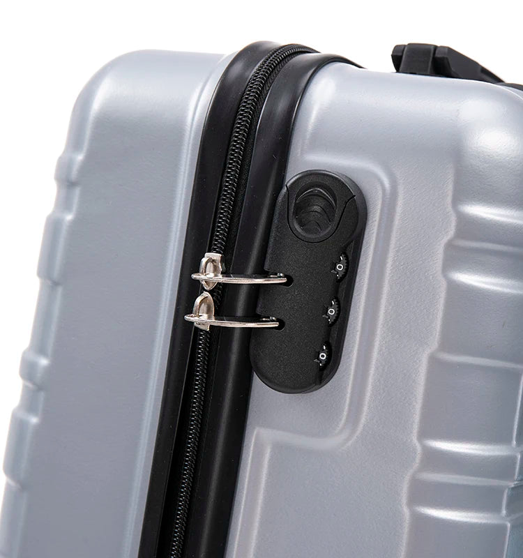 JMT-167114 ABS Hard Shell Trolley Suitcase Set - 20/24/28 Inch, Spacious Travel Luggage Collection