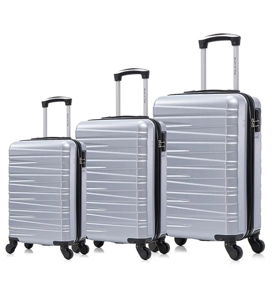 JMT-167114 ABS Hard Shell Trolley Suitcase Set - 20/24/28 Inch, Spacious Travel Luggage Collection