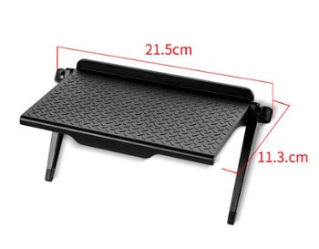 JMT-167242 Set-Top Box Storage Shelf - Free Punching Wall-Mounted Rack for Routers and Computers (Black/White)