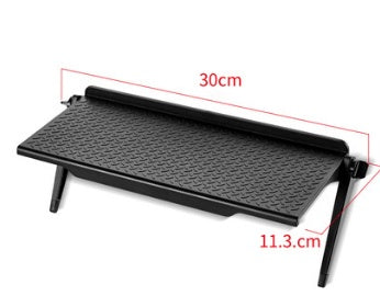 JMT-167242 Set-Top Box Storage Shelf - Free Punching Wall-Mounted Rack for Routers and Computers (Black/White)