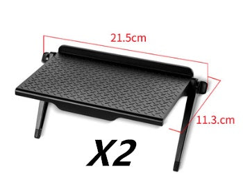JMT-167242 Set-Top Box Storage Shelf - Free Punching Wall-Mounted Rack for Routers and Computers (Black/White)