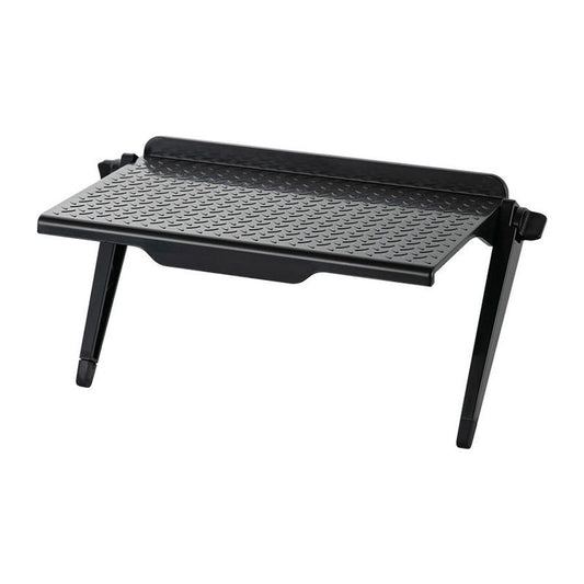 JMT-167242 Set-Top Box Storage Shelf - Free Punching Wall-Mounted Rack for Routers and Computers (Black/White)
