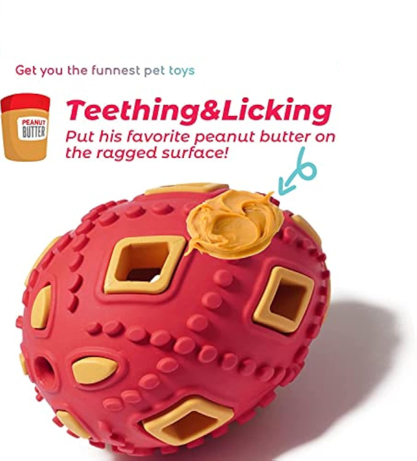 JMT-167370 Interactive Egg-Shaped Puppy Teething Chew Toy with Treat Dispenser