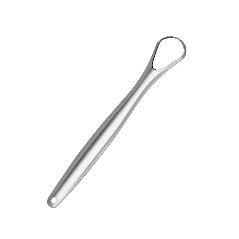 JMT-167370 Rose Gold and Silver Tongue Cleaner - Oral Hygiene Beauty Tool