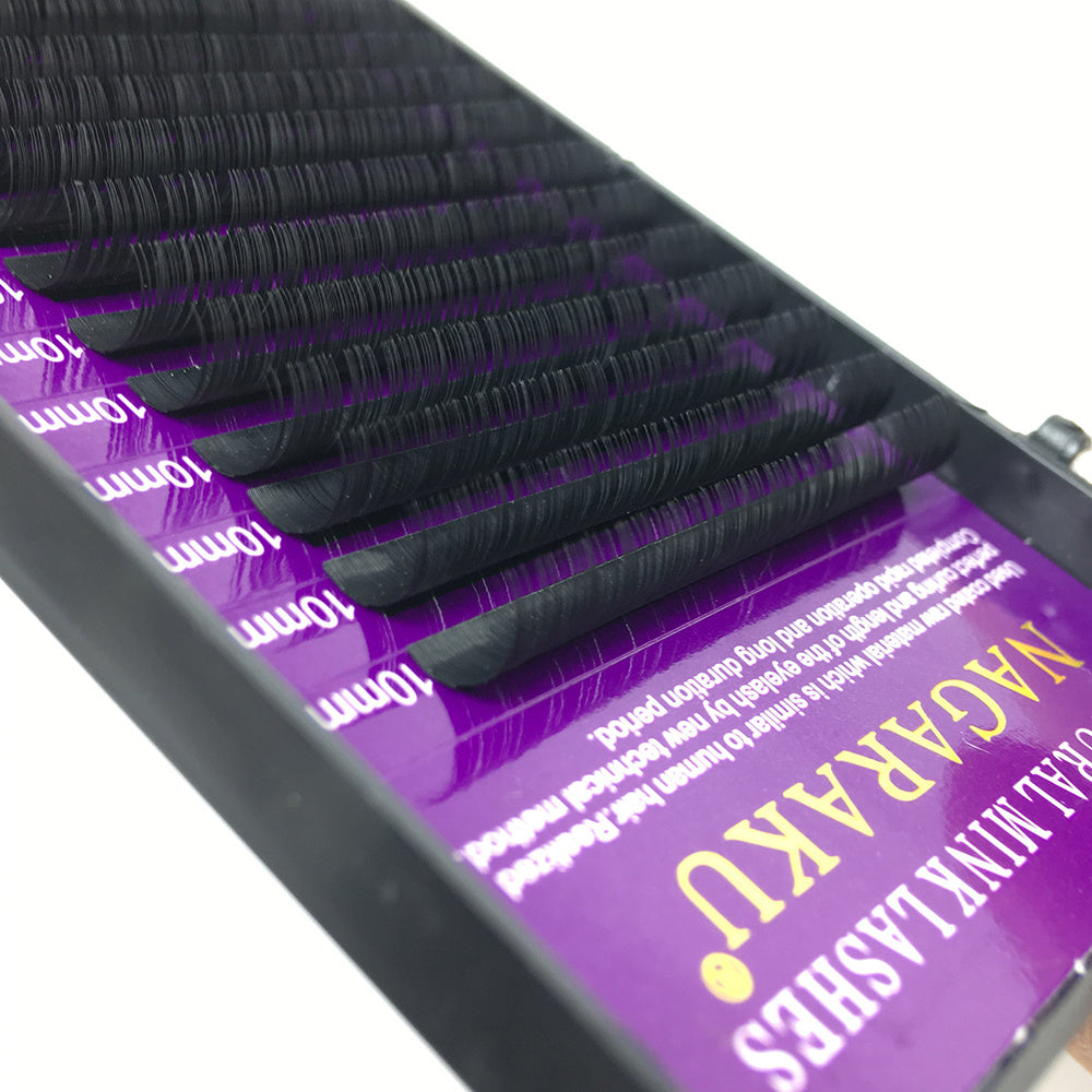 JMT-167498 Natural Look Single Round 0.07 Thick Grafted Synthetic Eyelashes - Length 1cm-1.5cm, 1000 Pairs
