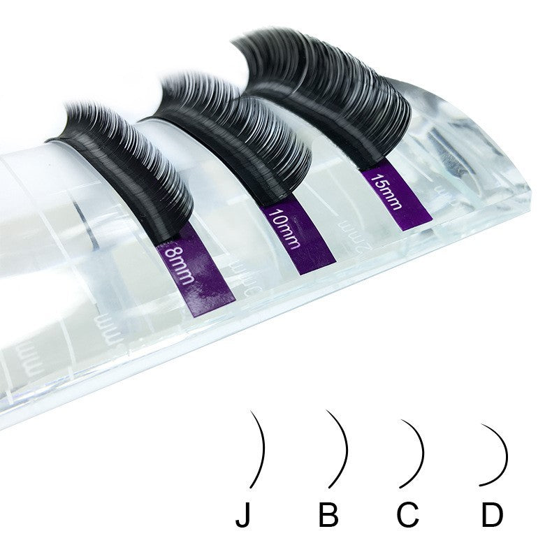 JMT-167498 Natural Look Single Round 0.07 Thick Grafted Synthetic Eyelashes - Length 1cm-1.5cm, 1000 Pairs