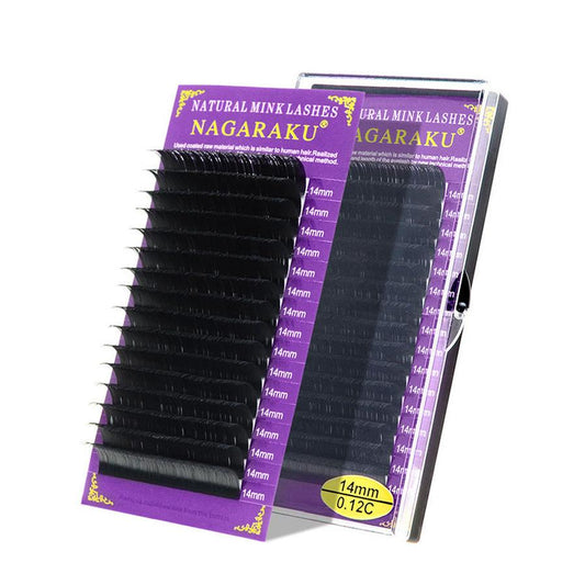 JMT-167498 Natural Look Single Round 0.07 Thick Grafted Synthetic Eyelashes - Length 1cm-1.5cm, 1000 Pairs