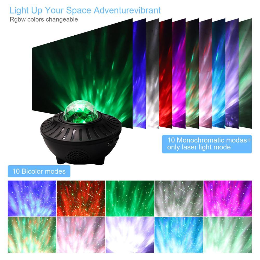 JMT-167562 Starry Sky Bluetooth Music Projector Light with Remote Control and USB Power Supply