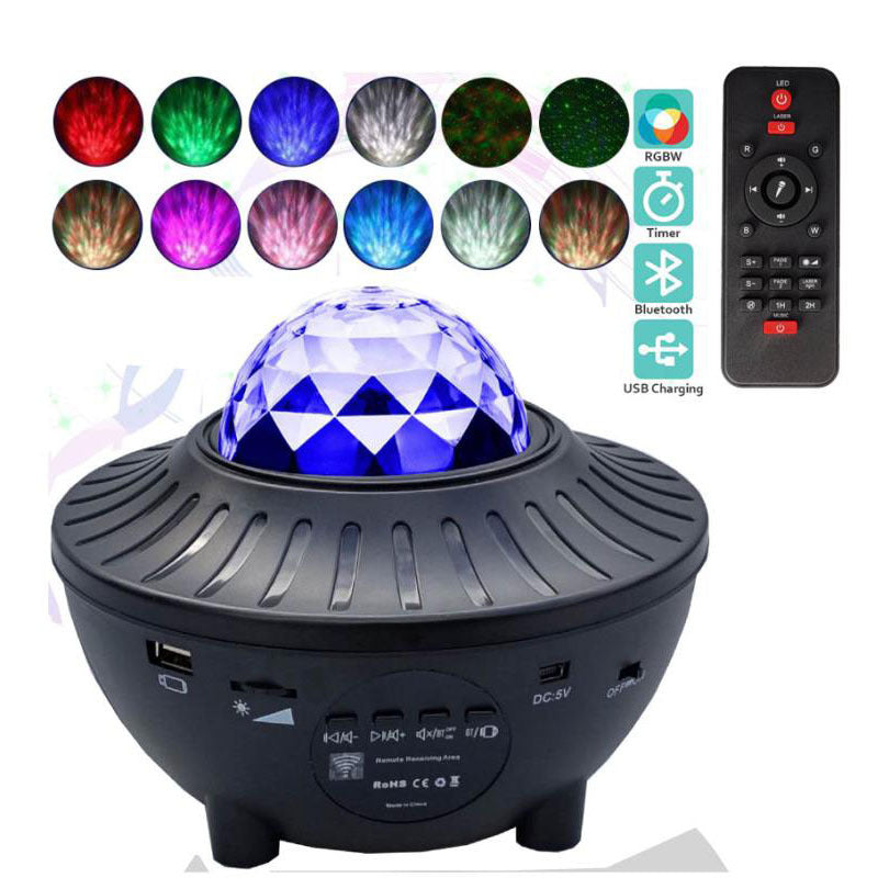 JMT-167562 Starry Sky Bluetooth Music Projector Light with Remote Control and USB Power Supply