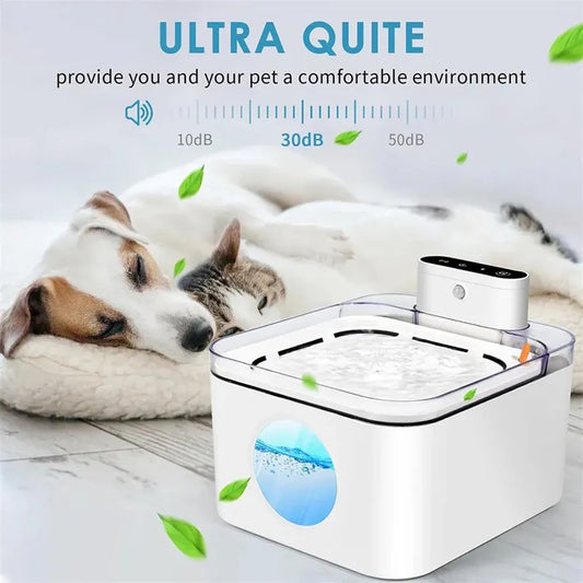 JMT-167754 3L Rechargeable Wireless Pet Water Fountain for Cats and Dogs