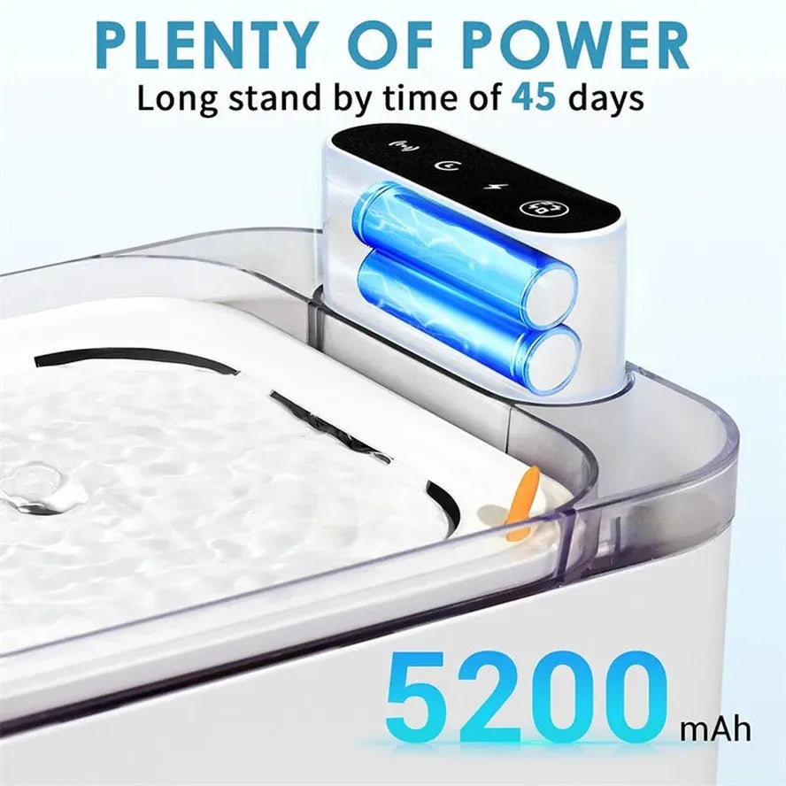 JMT-167754 3L Rechargeable Wireless Pet Water Fountain for Cats and Dogs