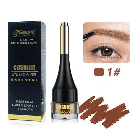 JMT-167818 Three-Dimensional Air Cushion Eyebrow Cream in Multicolor - Light Brown, Grey Black, Coffee, Brown Shades