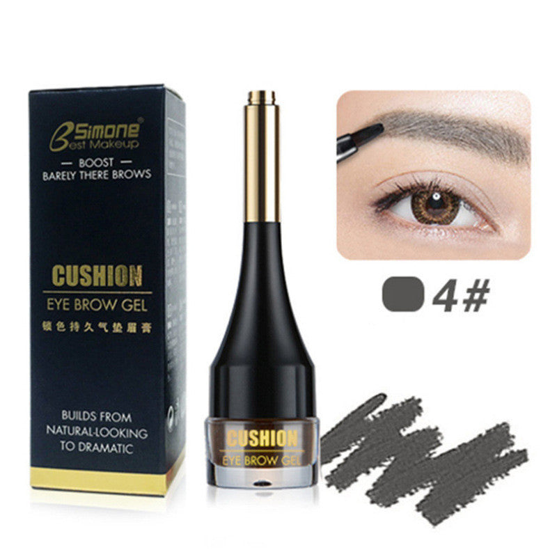 JMT-167818 Three-Dimensional Air Cushion Eyebrow Cream in Multicolor - Light Brown, Grey Black, Coffee, Brown Shades