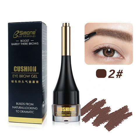 JMT-167818 Three-Dimensional Air Cushion Eyebrow Cream in Multicolor - Light Brown, Grey Black, Coffee, Brown Shades