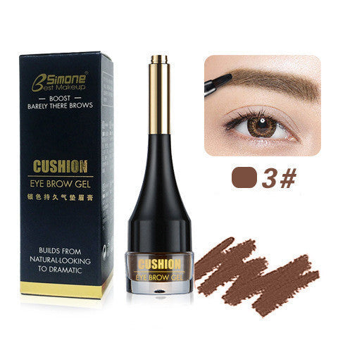 JMT-167818 Three-Dimensional Air Cushion Eyebrow Cream in Multicolor - Light Brown, Grey Black, Coffee, Brown Shades
