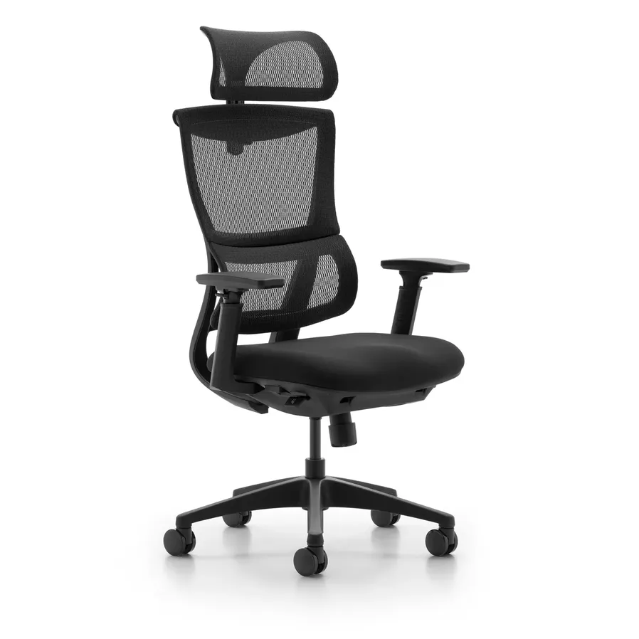 JMT-168138 Modern Ergonomic High Back Fabric Office Chair with Mesh Design and Swivel Features