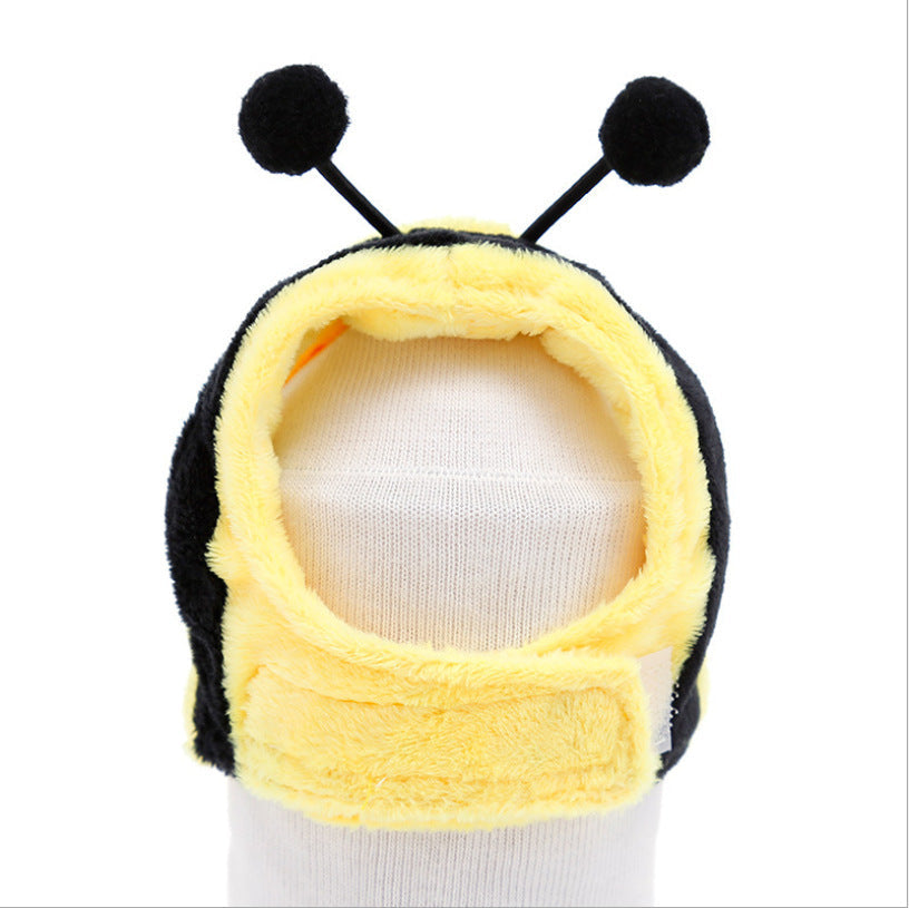 JMT-168202 Cartoon Animal Headgear for Pets - Plush Double-Sided Velvet Hats in Various Styles and Sizes